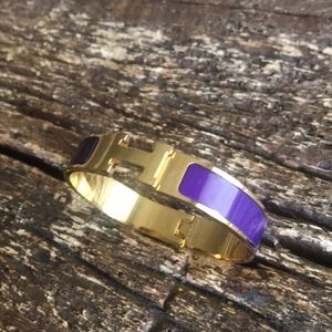 Authentic HERMÈS Enamel click clack bracelet